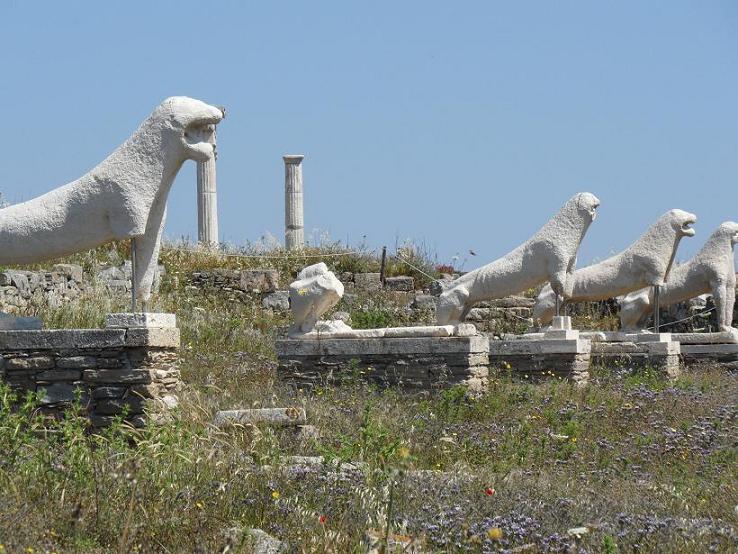 Naxian lions, Delos